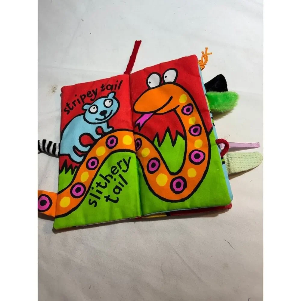 Silly Tails Soft Fabric Baby Book by Jellycat